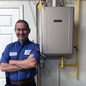 Konrad showing of water heater