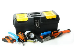 Work tool isolated on white background, close up